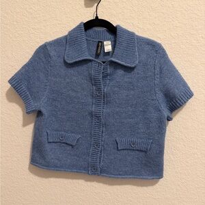 H&M Divided Light Blue Knit Cardigan
